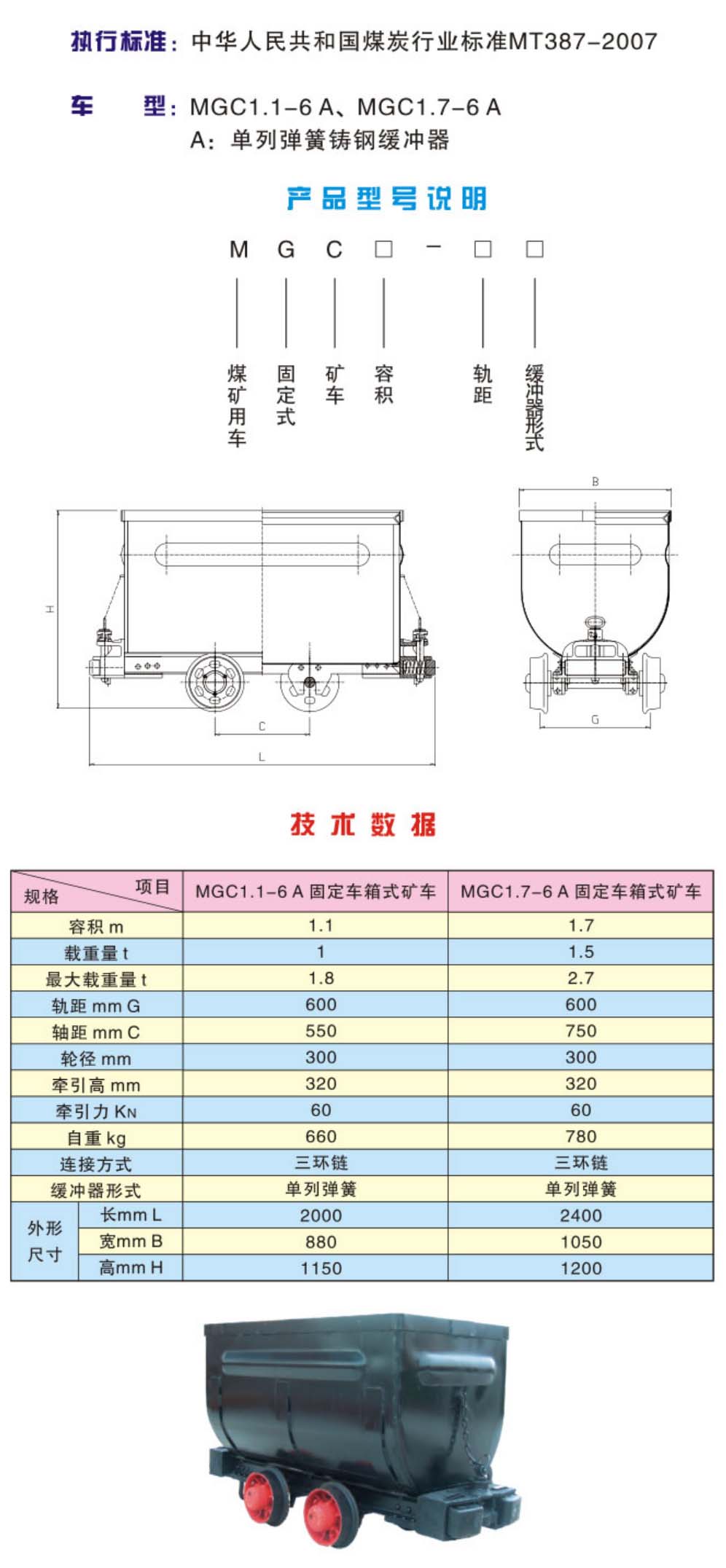 固定式矿车